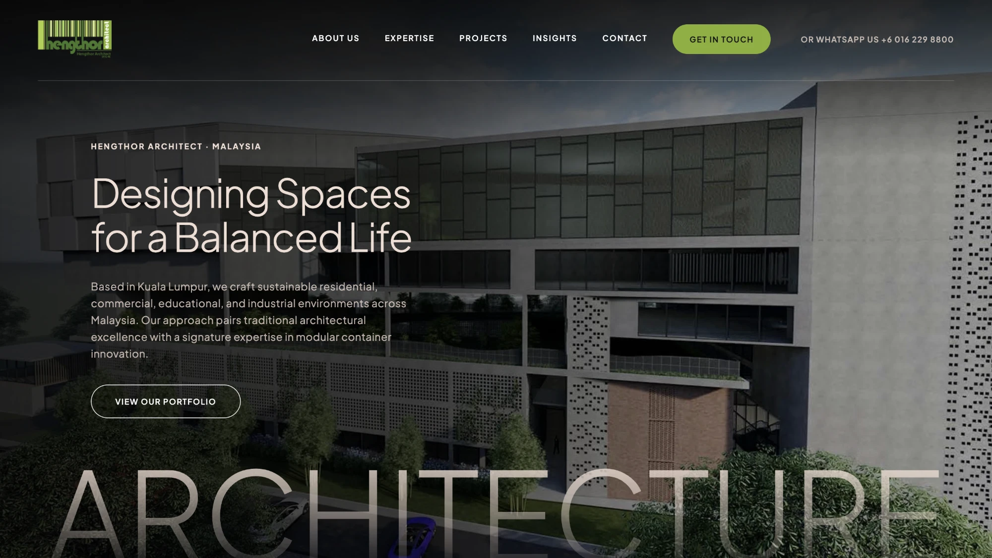 Hengthor Architect’s portfolio site